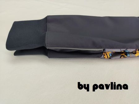 Jarní - podzimní rostoucí softshellové kalhoty - Šedé + Bagry