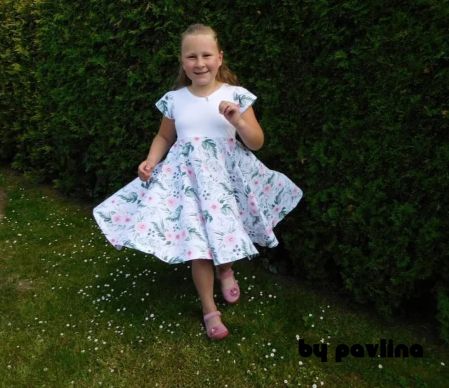 Dívčí letní šaty - Růže převislá