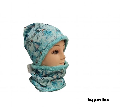 Zimní oboustranný nákrčník - Ledové princezny