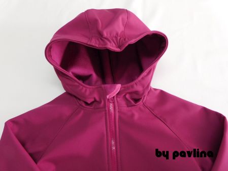 Dívčí softshellová bunda - Ostružinová