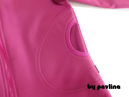 Dívčí softshellová bunda - Ostružinová