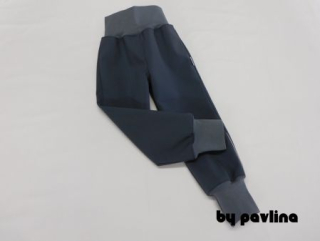 Dětské softshellové kalhoty - Šedé