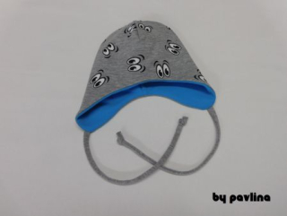 Dětská čepka na zavazování - Očka