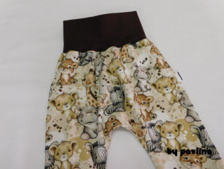 Dětské tepláčky / turky - Africká zvířátka