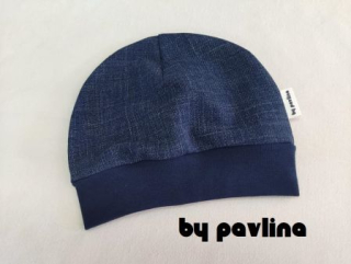 Dětská klasická čepice s lemem - Ala jeans