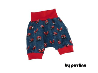 Dívčí kraťásky / turky - Červené berušky