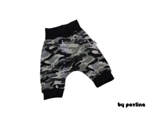 Dětské kraťásky / turky - Maskáč šedý