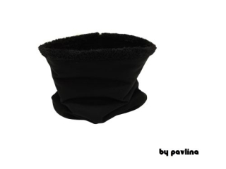 Zimní oboustranný nákrčník - Černý