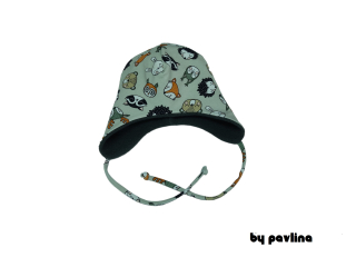 Dětská zimní kojenecká čepice - Zvířátka 2