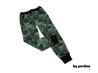 Dětské teplé tepláky - Monster truck