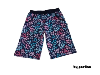 Dívčí kraťasy - Lístečky a bobulky vel. 152