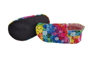 Jar. - podz. softshellové capáčky s protiskluzem - nízké - Barevná kolečka