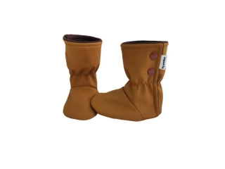 Dětské softshellové válenky / capáčky - Karamelové