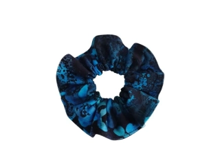 Gumička do vlasů / scrunchies - Modrotajemná