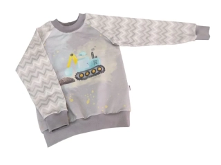 Chlapecká mikina - Bagr vel. 140