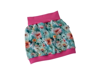 Dívčí / dámská sukně - Letní louka akv.