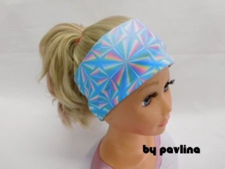 Dívčí / dámská funkční čelenka - Duhové mandaly