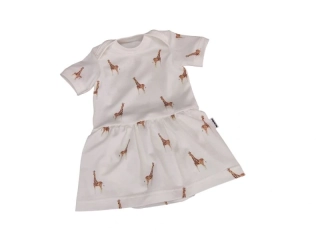 Dívčí body šaty - Žirafy