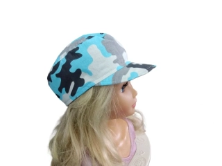 Dětská kšiltovka - Maskáč tyrkys