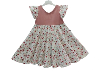 Dívčí letní šaty - Převislé kytičky