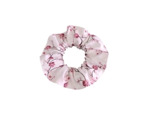 Gumička do vlasů / scrunchies - Drobné převislé růžičky